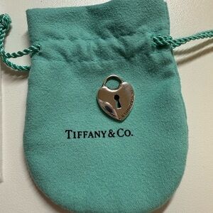 Tiffany & Co heart padlock pendant